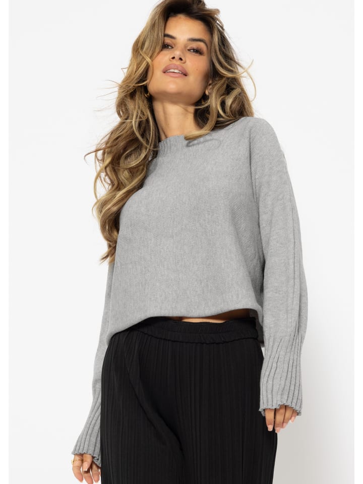 

Пуловер SASSYCLASSY Crop Pullover, серый