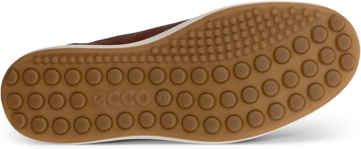 Мужские низкие кроссовки ECCO Soft 7, коньячный — фото 3