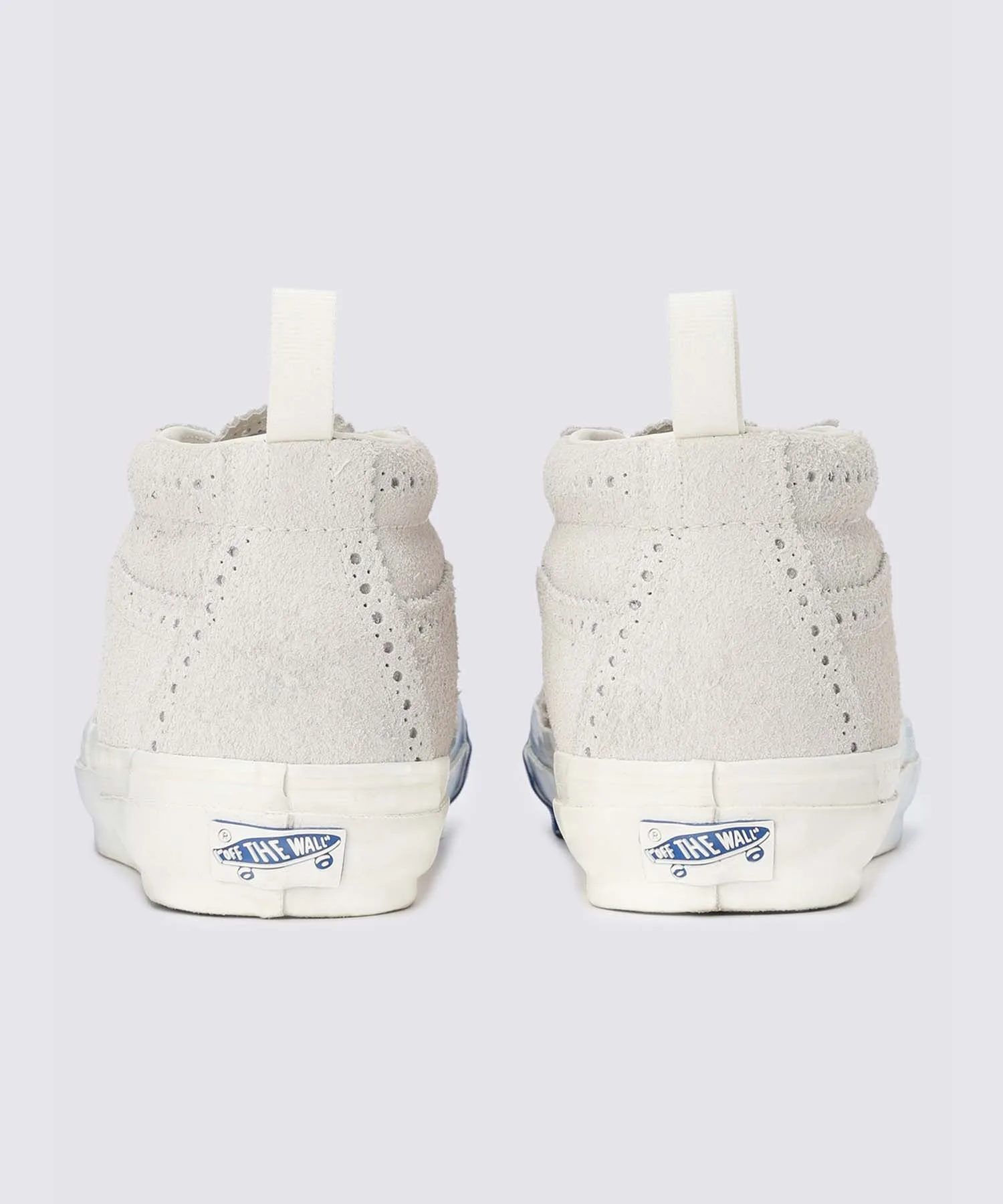 Унисекс кеды-хайтопы из натуральной кожи VANS VARSITY Sk8-Mid Reissue Brogue Off-white — фото 4
