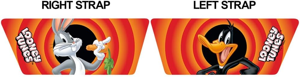 Сандалии Popfunk Looney Tunes Bugs Daffy Pair унисекс для взрослых, регулируемые, сандалии-шлепанцы, официально лицензированы Hypd Slydr Switch, черный — фото 2