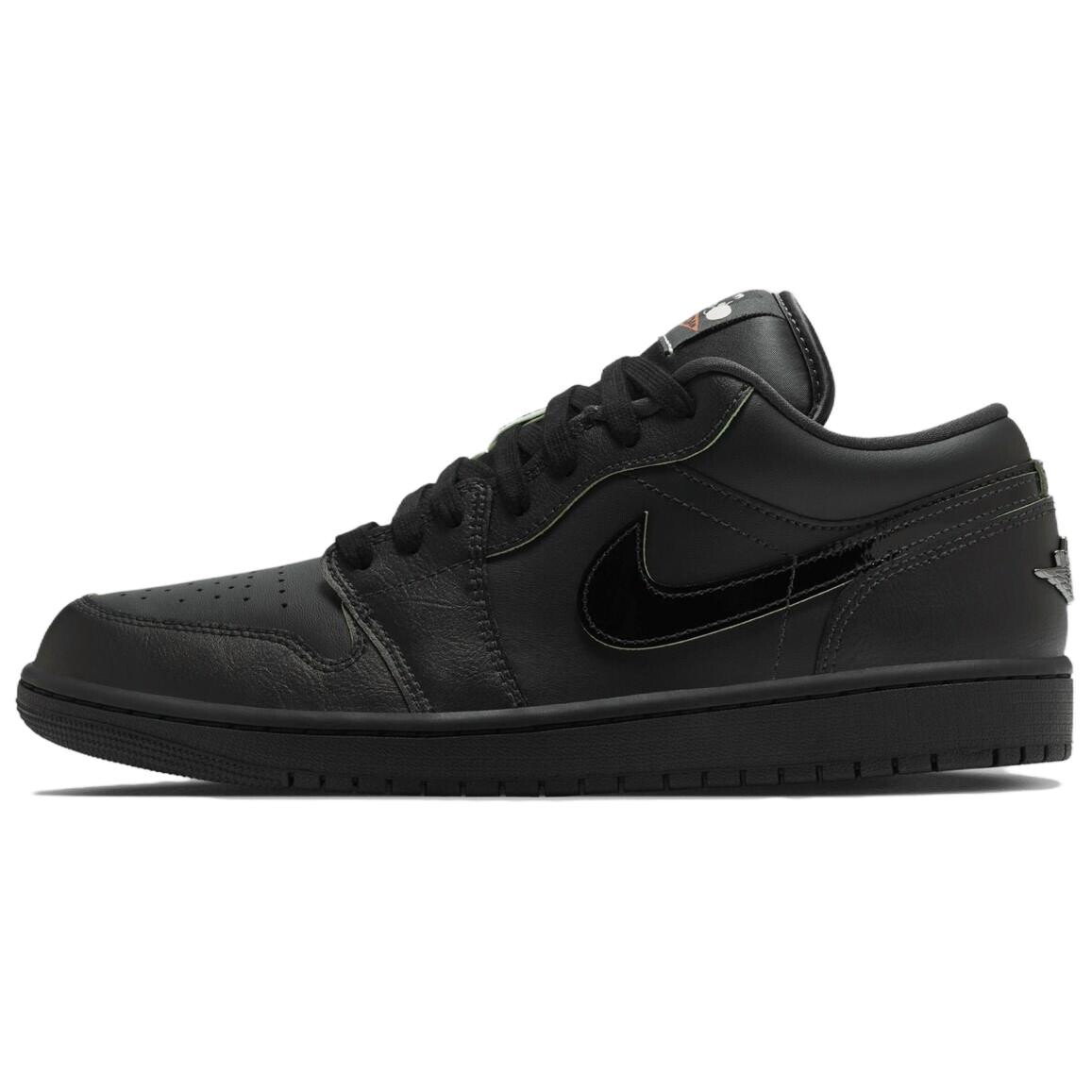 

Кроссовки Air Jordan 1 Vintage Basketball Shoes Unisex Low-top Black, черный
