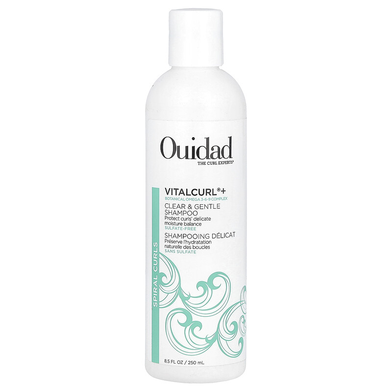 

Ouidad, VitalCurl +, очищающий и нежный шампунь, спиральные локоны, 250 мл (8,5 жидк. унц.)