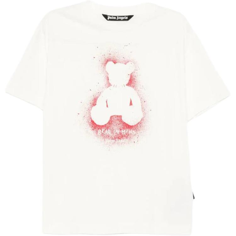 

Футболка с принтом Spray Bear PALM ANGELS, белый