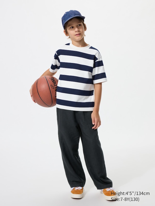 

Широкие брюки из смеси льна Uniqlo, 09 black
