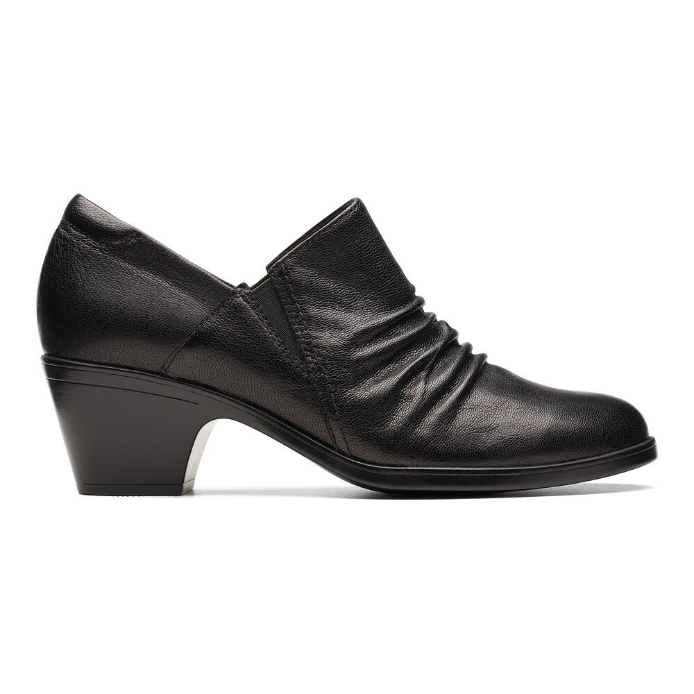 Женские ботильоны Clarks Emily 2 Cove из кожи, черный — фото 2