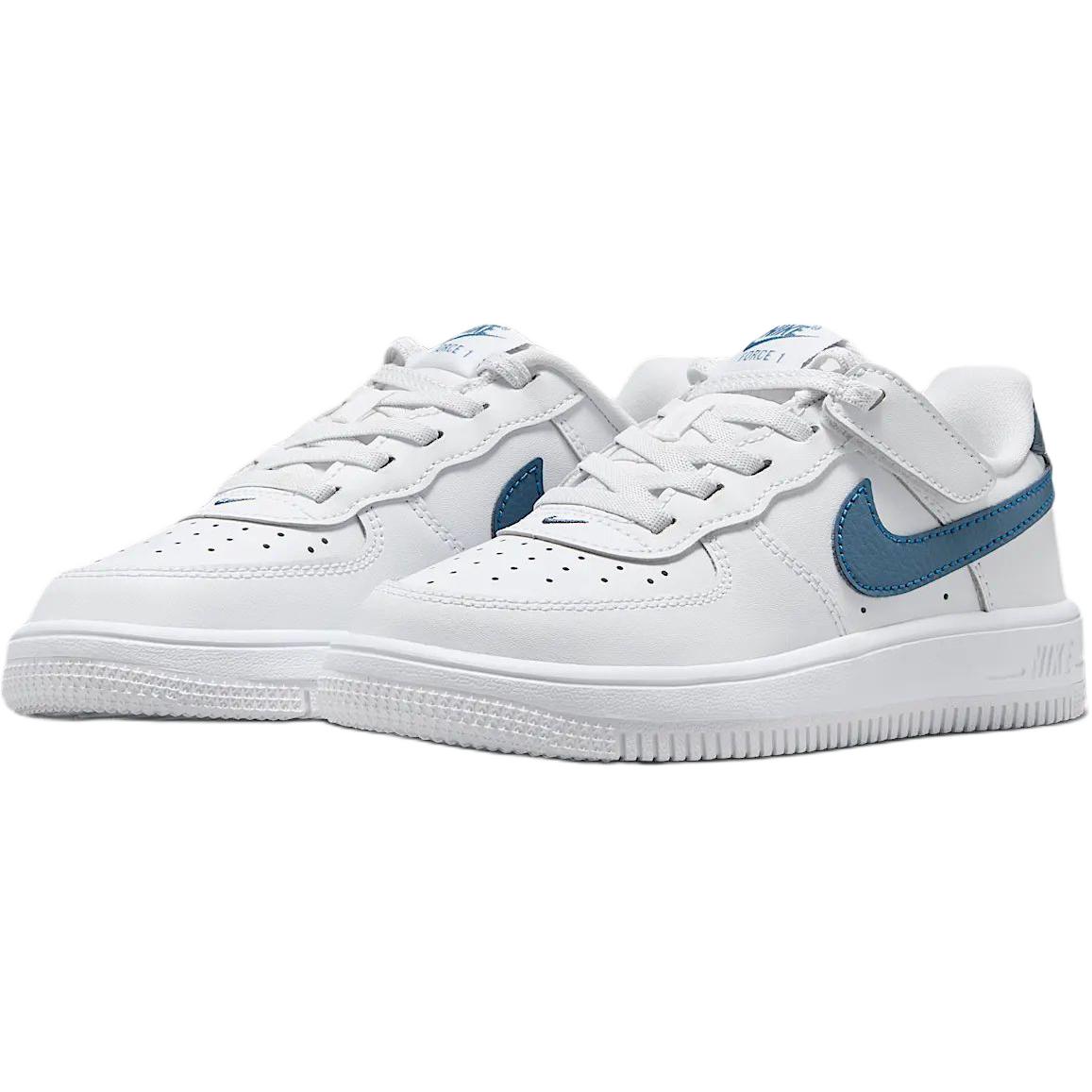 Детские кроссовки для скейтбординга Air Force 1 с низким верхом, устойчивые к истиранию Nike, белый — фото 3