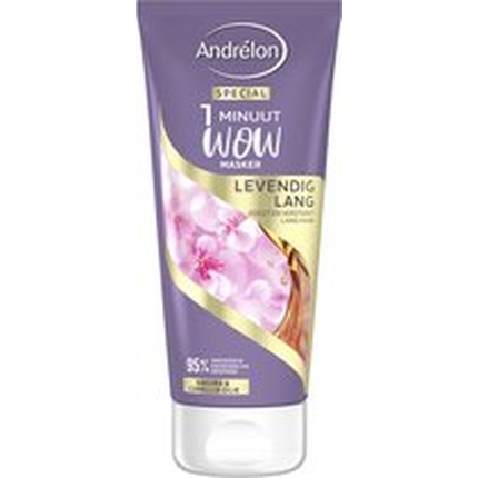 

Andrelon 1 Minute Wow Mask Vibrant Long 180 мл - маска для волос для ярких длинных волос Andrélon