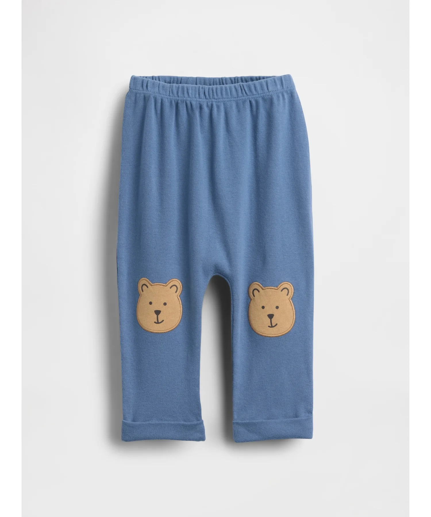Детские штаны из 100% хлопка с резинкой на поясе GAP Pull-on голубые