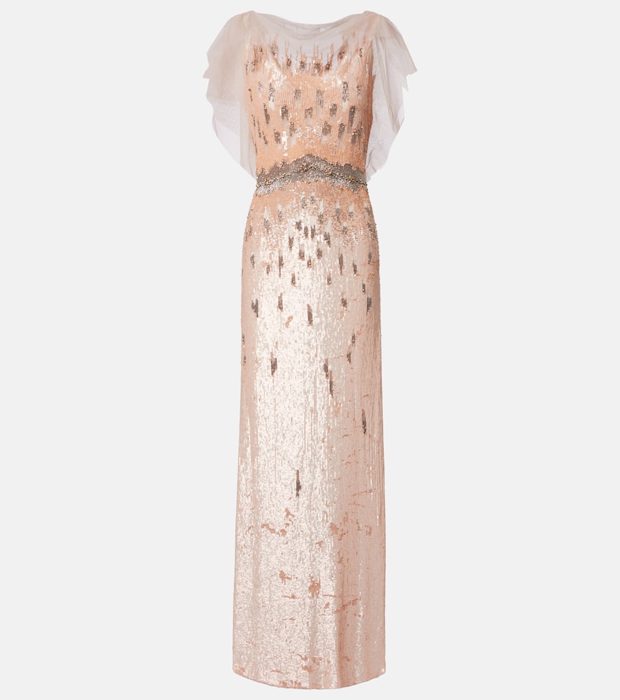 

Платье Bonnie с декоративными элементами Jenny Packham, Powder Pink
