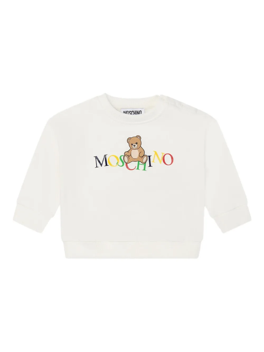Спортивный костюм с принтом Тедди Moschino Kids, белый — фото 3