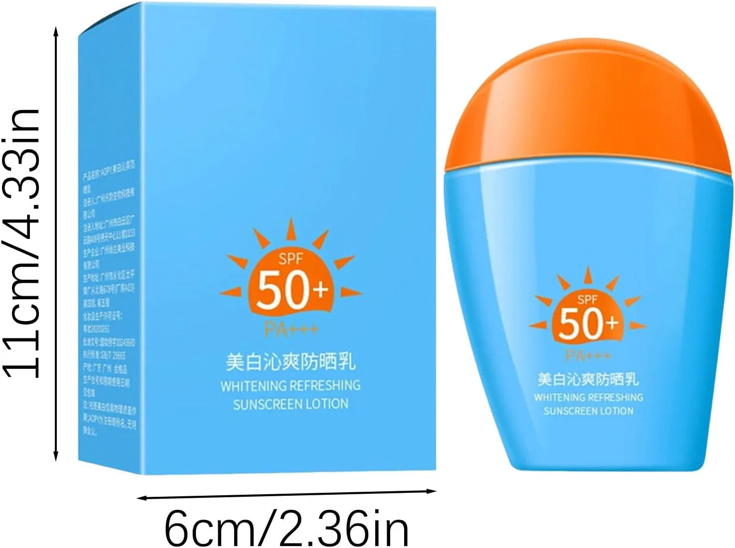 Солнцезащитный спрей SPF50+ PA++++, увлажняющий, бесцветный, Generic — фото 2