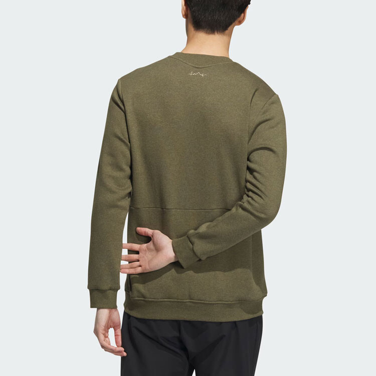 Толстовка мужская оливковая Strata Adidas, оливковый — фото 3