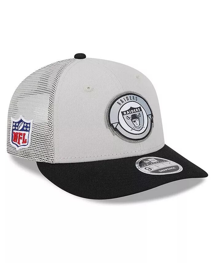 

Мужская кремово-черная бейсболка Las Vegas Raiders 2023 Sideline Historic Low Profile 9FIFTY Snapback New Era, слоновая кость/кремовый