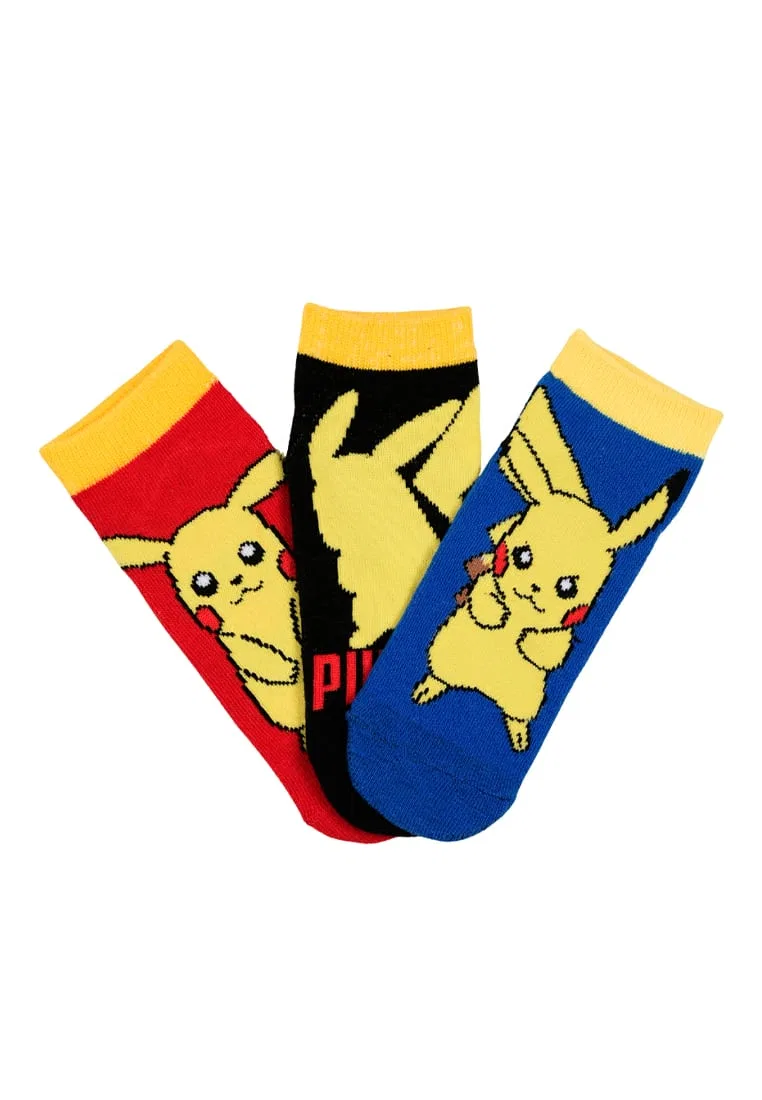 Носки детские, Pikachu, Pokémon, разноцветные — фото 2