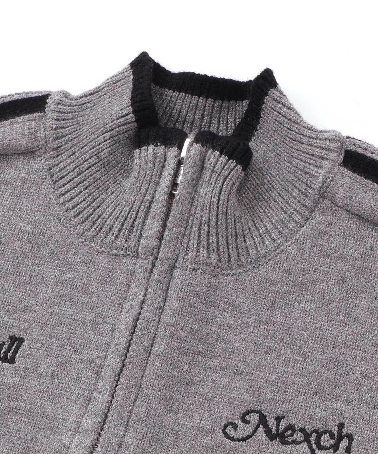 Вязаная спортивная куртка на молнии (110–150 см) Nexchic, Gray — фото 2