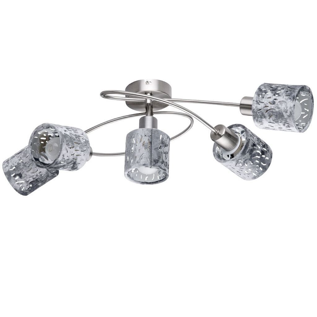 

Потолочный светодиодный светильник, декоративная перфорация, серебро, L 60 см, ALYS etc-shop