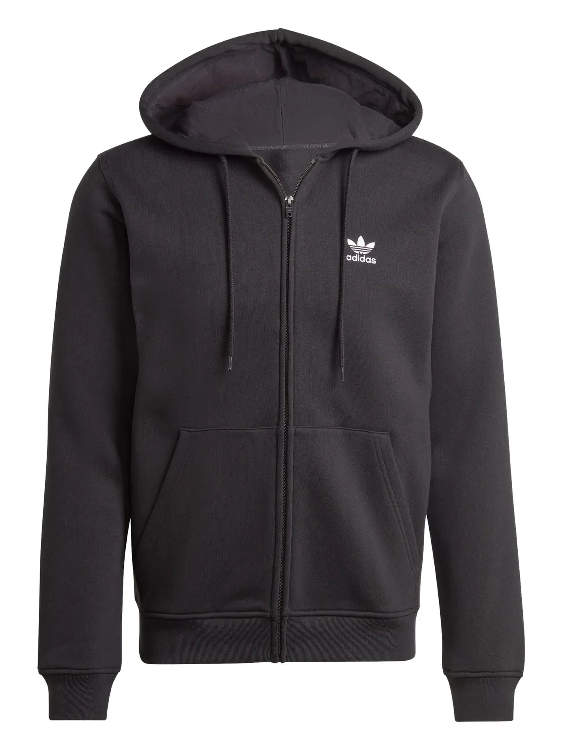 Худи на молнии adidas, черный