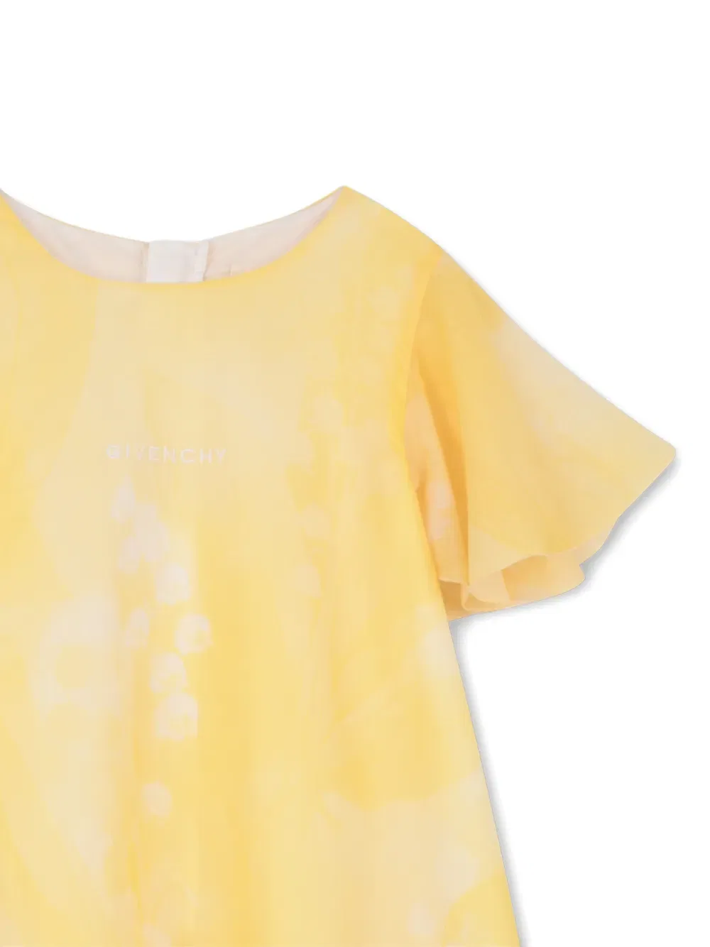 Платье с логотипом и застежкой-молнией Givenchy Kids, желтый — фото 3