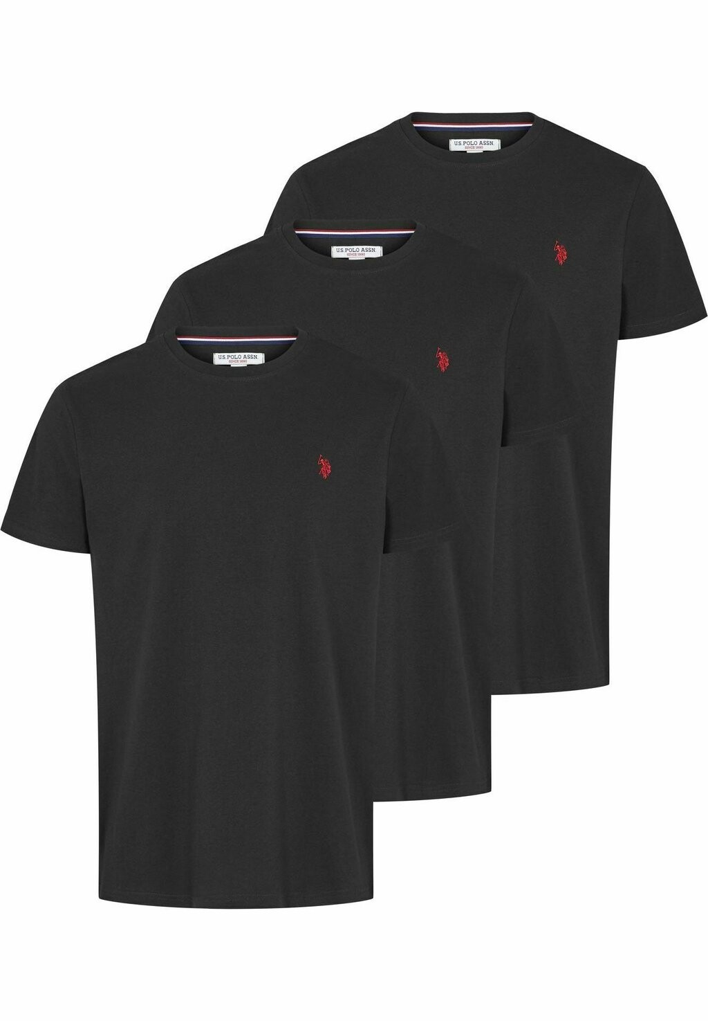 Базовая футболка ARJUN 3 PACK U.S. Polo Assn., цвет tap shoe — фото 2