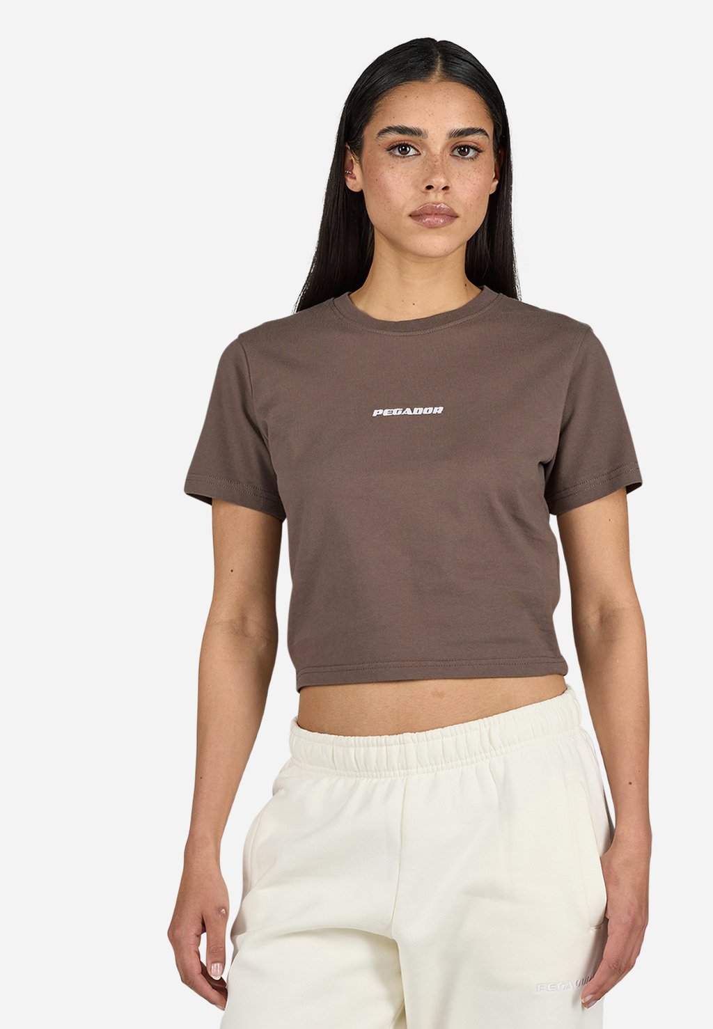 

Базовая футболка INES CROPPED BABY TEE Pegador, коричневый