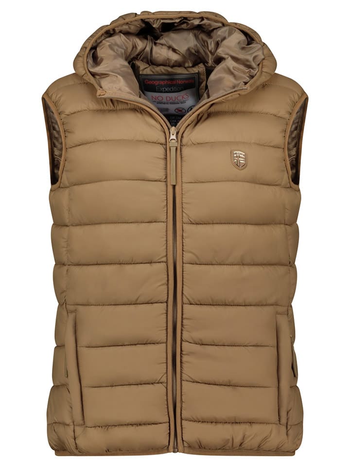 

Geographical Norway Стеганый жилет «Ватикоталь» бежевого цвета