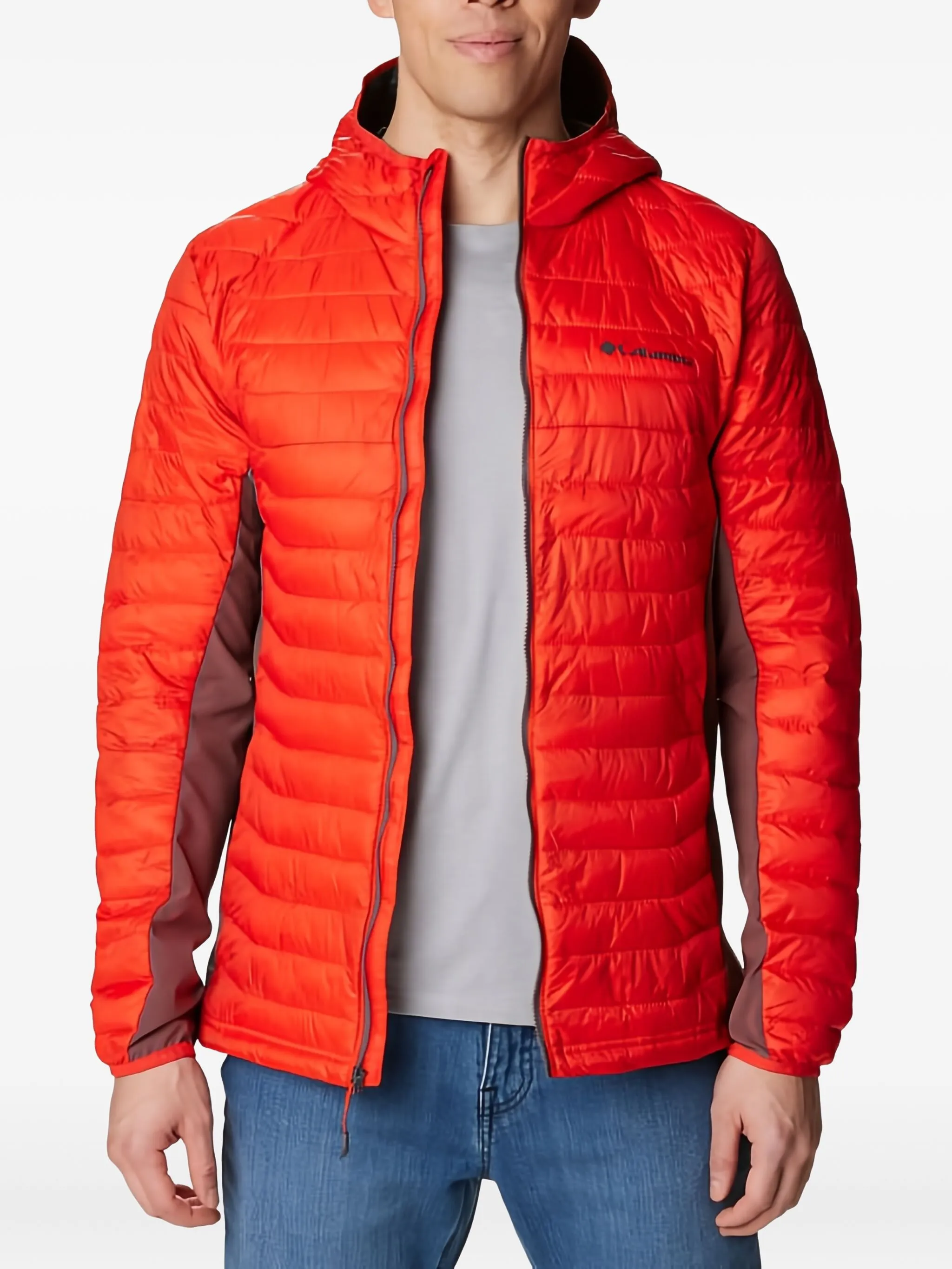 

Стеганый пуховик Columbia, красный