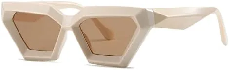 

Солнцезащитные очки для женщин, винтажные красно-черные градиентные солнцезащитные очки для мужчин, хип-хоп, плотные солнцезащитные очки MTZJH, Beige Tea