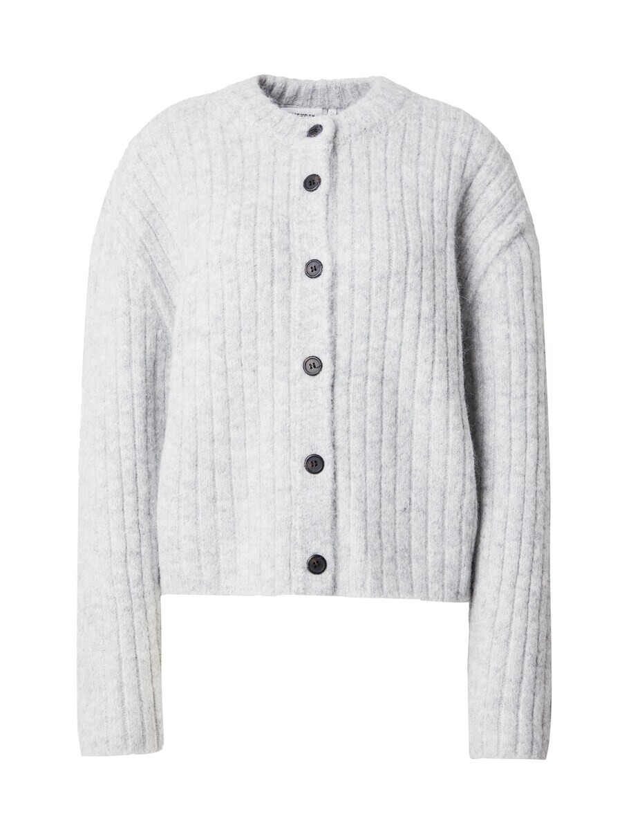 

Кардиган WEEKDAY Knit Cardigan Alika, светло-серый