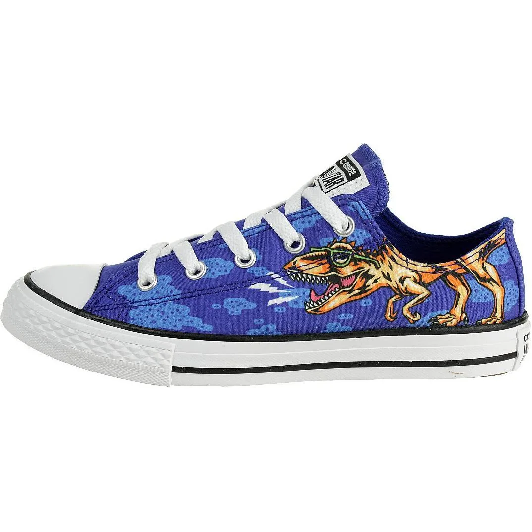 Converse Детские кеды CTAS Low Top из хлопка сине-белые