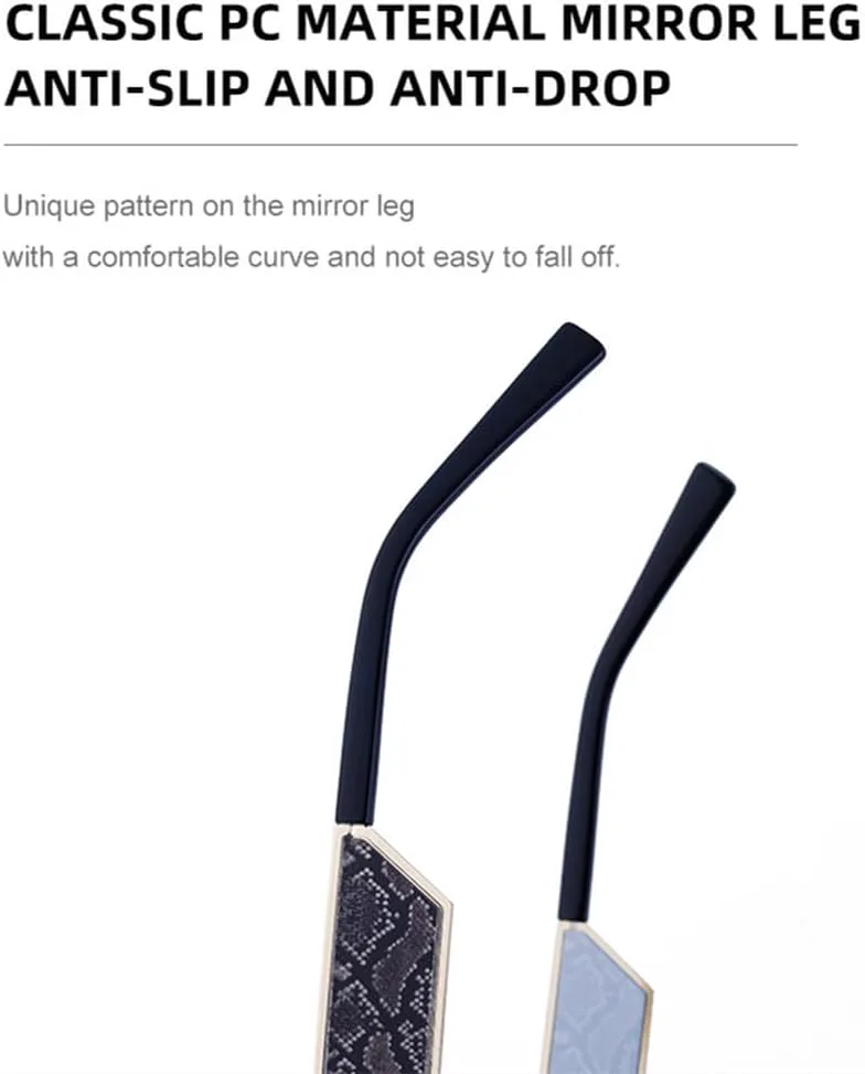 

Мужские солнцезащитные очки LVTFCO в стиле ретро-панк с градиентной оправой, безрамочные, для вождения на открытом воздухе, защита от УФ-излучения UV400, 3