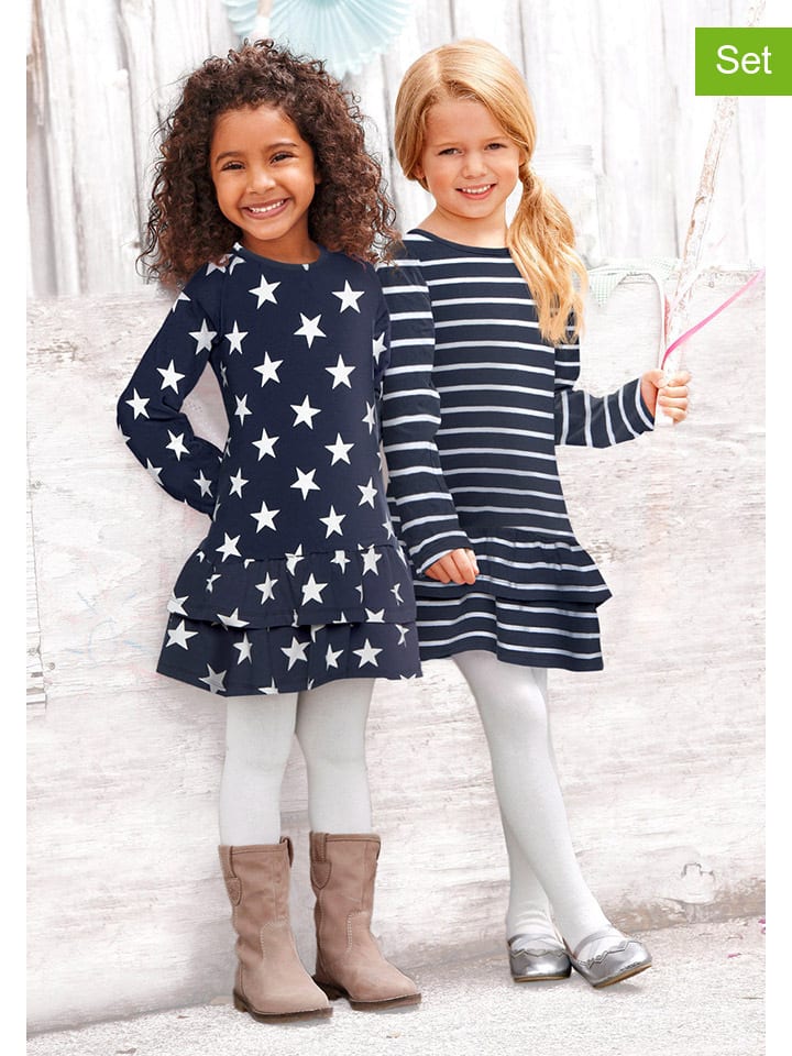 

Kidsworld Комплект из 2 платьев: темно-синего цвета
