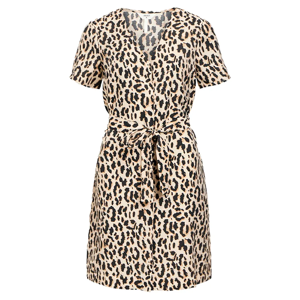 

Платье Object Karina short sleeve midi, бежевый