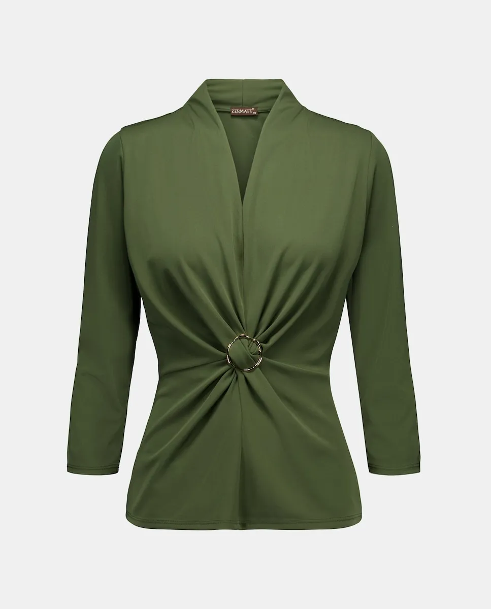 

Женская футболка с длинным рукавом 3/4 Zermatt, хаки