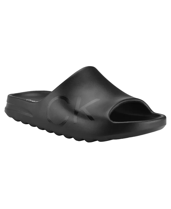 

Мужские слайдеры Ocean Puff Logo Pool Calvin Klein, черный