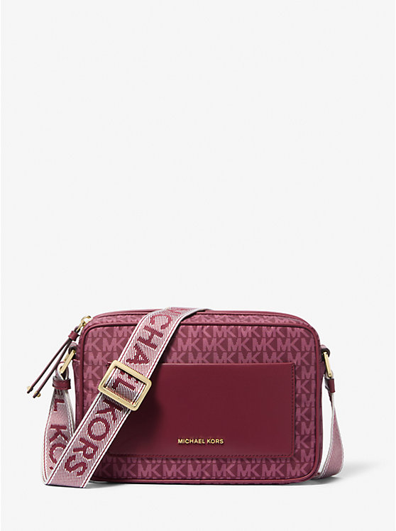 

Плетеная сумка через плечо Jet Set с большим фирменным логотипом Michael Kors, белый