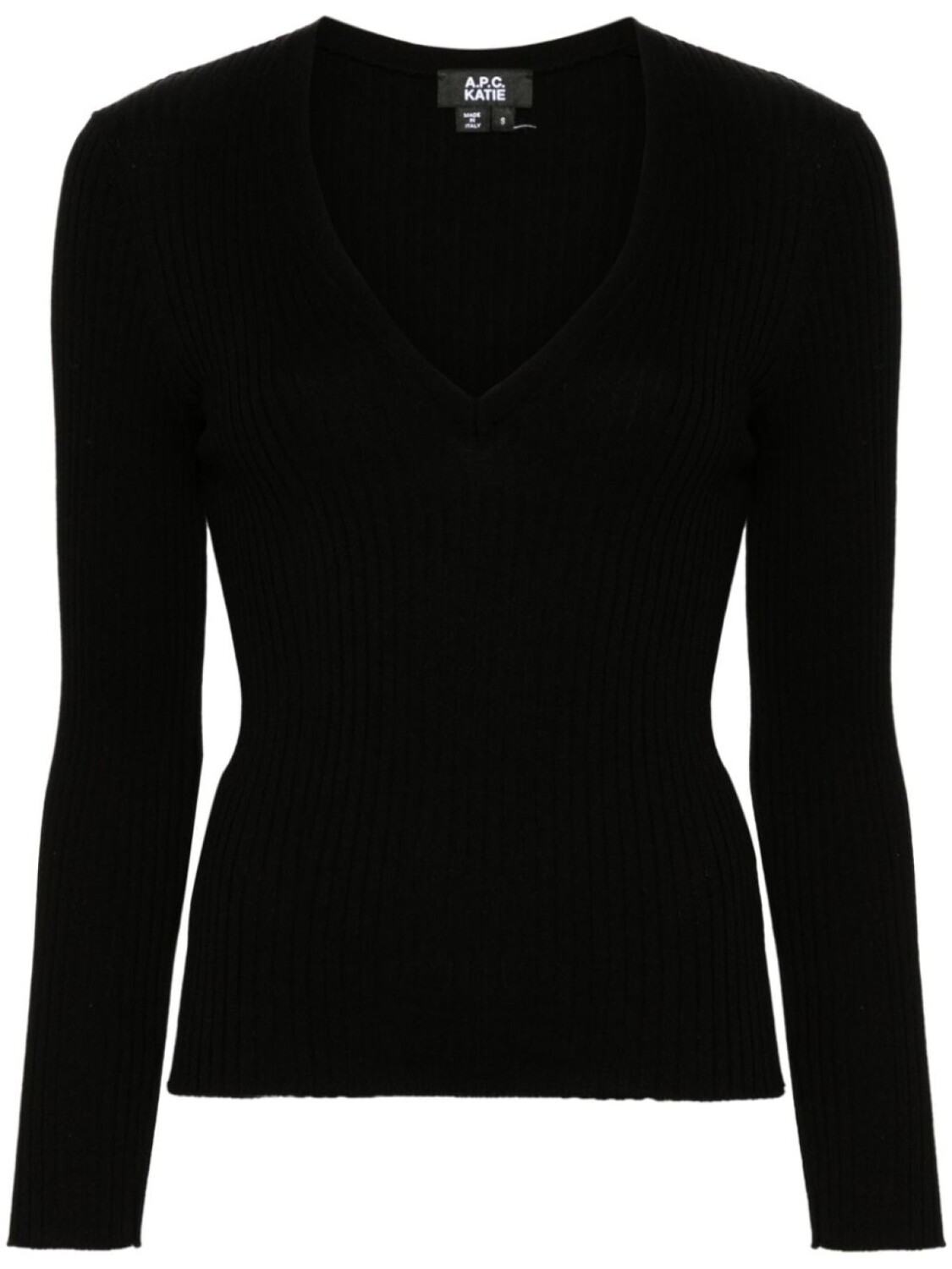 

A.P.C. джемпер Camille в рубчик, черный
