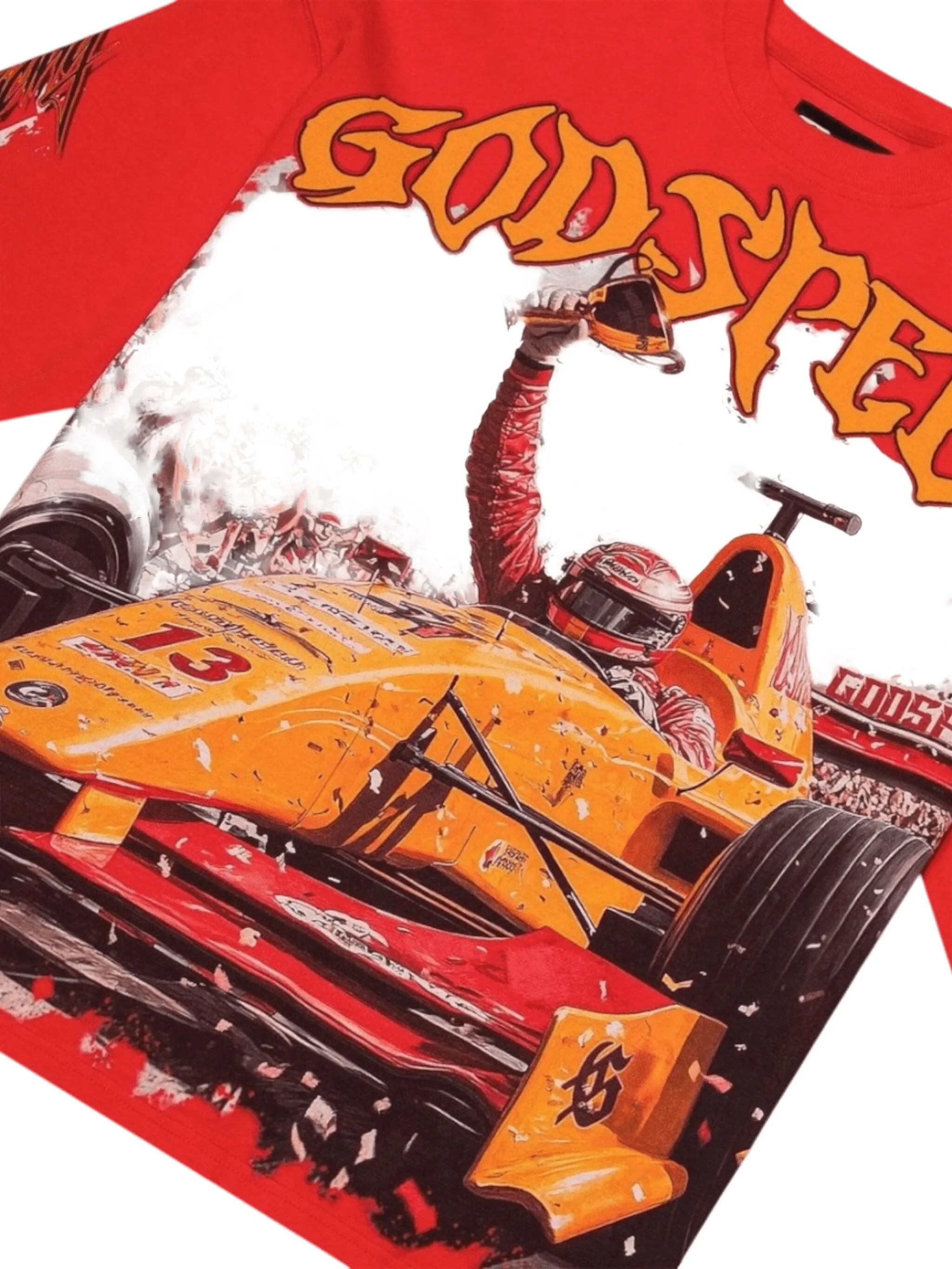 

Футболка F1 Finishline с длинными рукавами Godspeed, красный