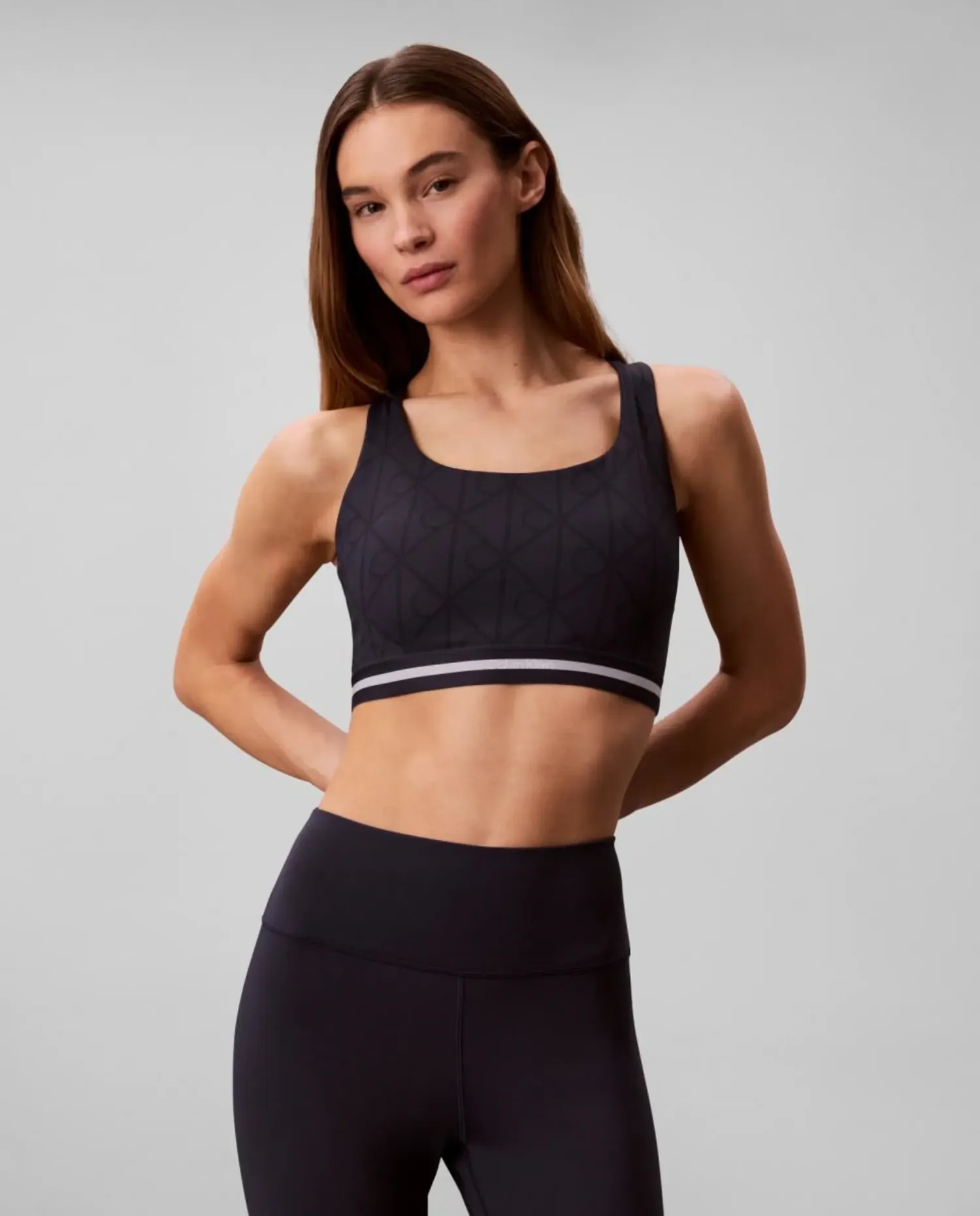 Спортивный бюстгальтер средней поддержки ICON SPORT Calvin Klein, синий
