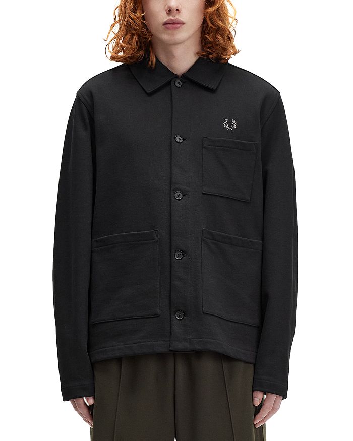 

Тяжелая верхняя рубашка Fred Perry, черный