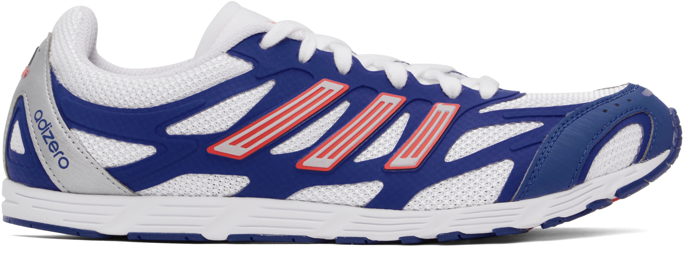 

Белые и темно-синие кроссовки Adizero PR Adidas Originals