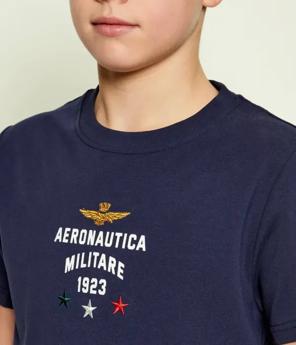 Футболка regular fit Aeronautica Militare, темно-синий — фото 4