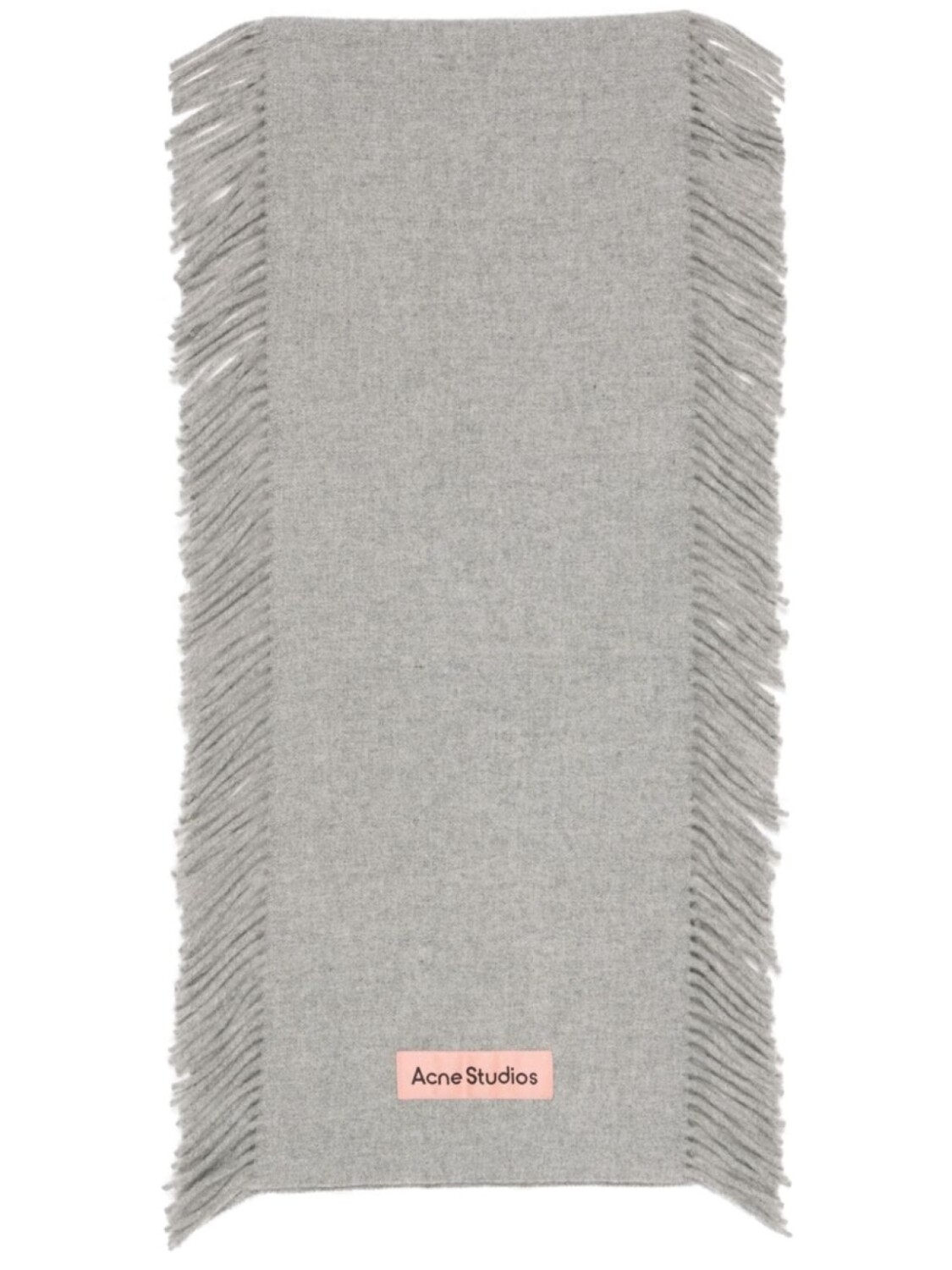 

Шарф с бахромой Acne Studios, серый