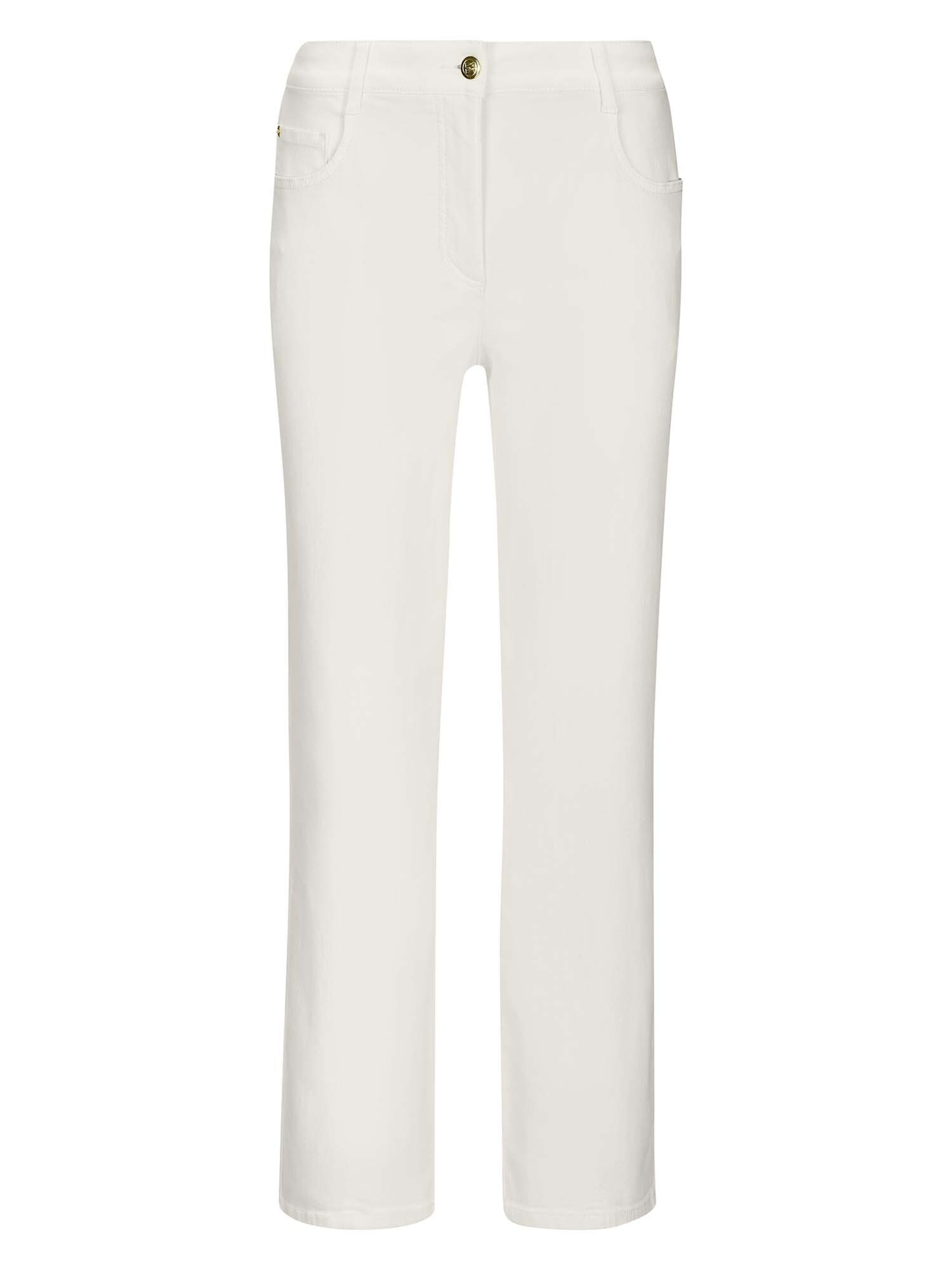 

MADELEINE Джинсы Regular из шерсти белого цвета