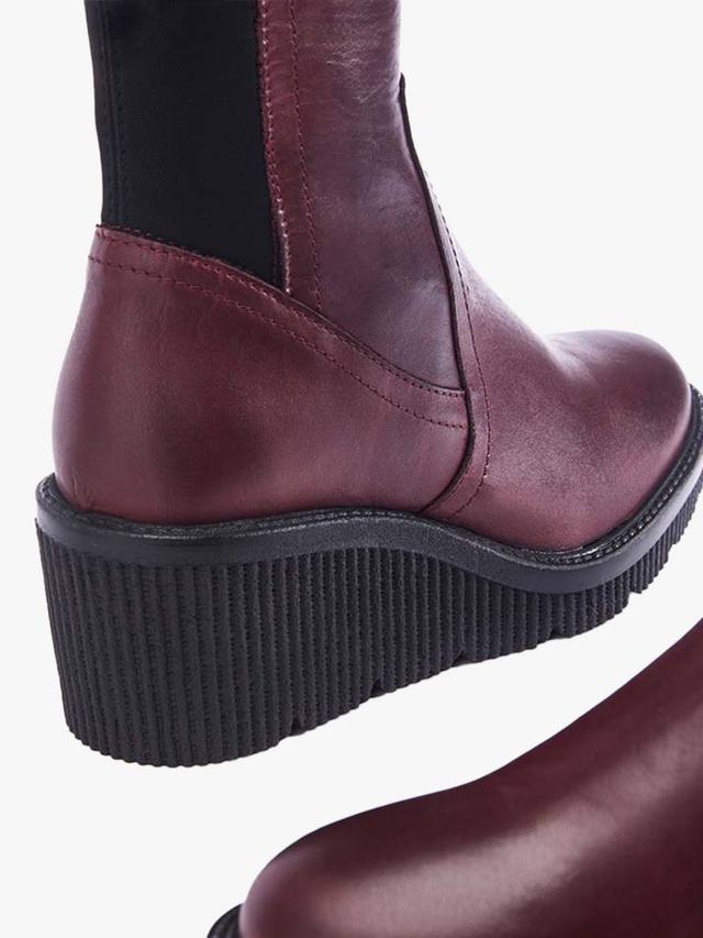 Harpette кожаные сапоги-танкетки на меху Moda in Pelle — фото 4