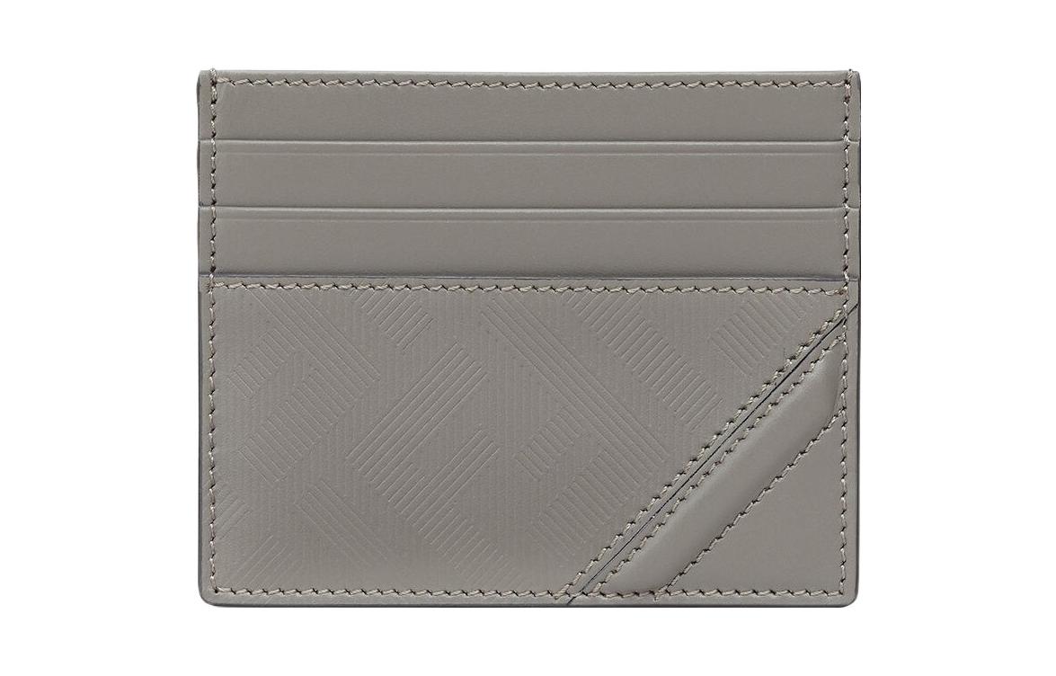 

FENDI Кожаный картхолдер мужской серый