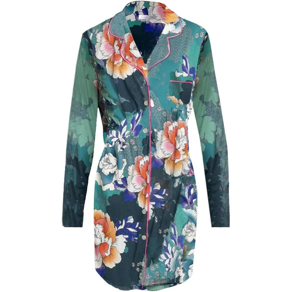 

Johnny Was Женская Футболка Tura с Длинными Рукавами Домашняя Одежда Мульти