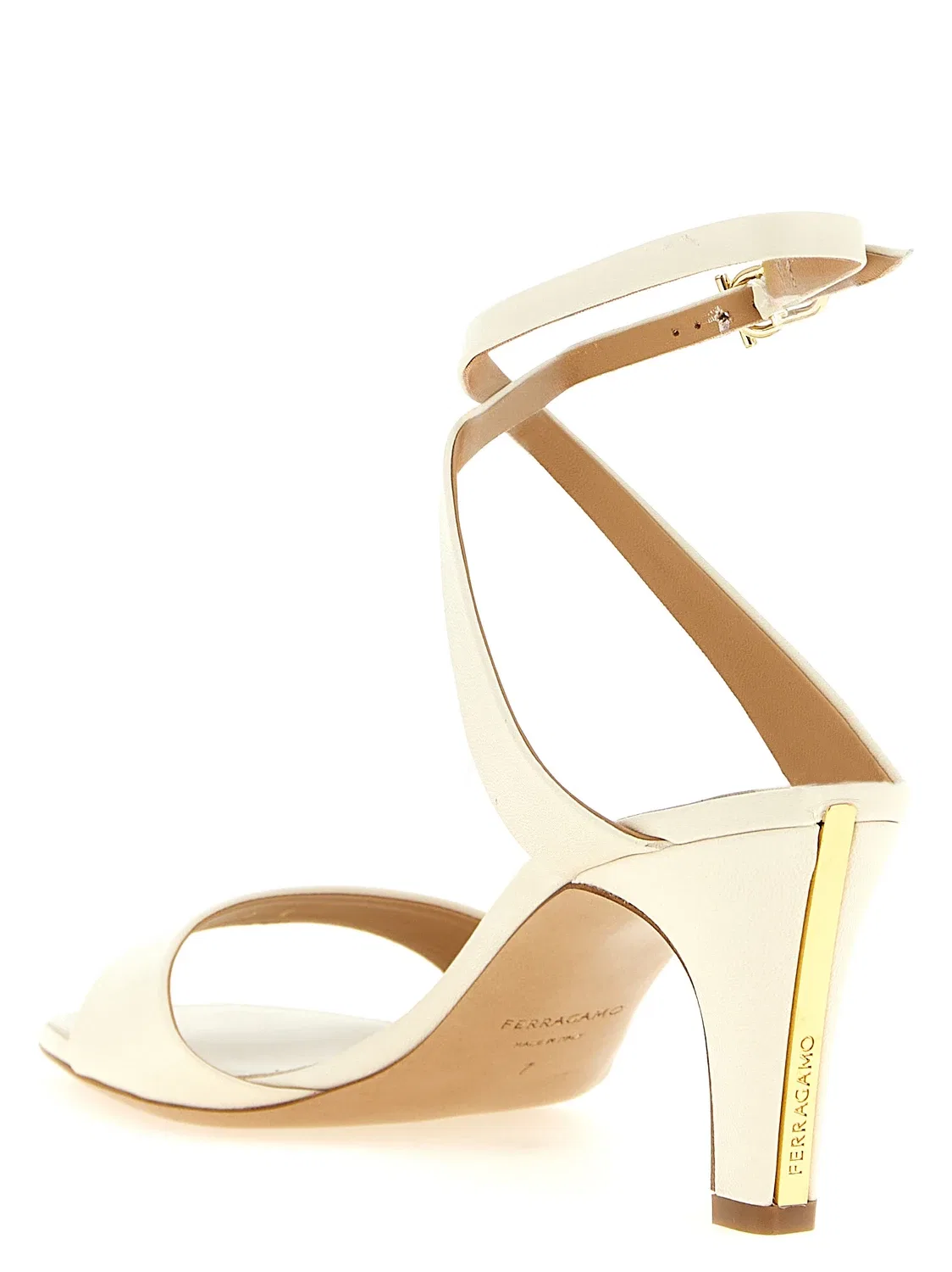 Босоножки «Teresy» Ferragamo, бежевый — фото 3