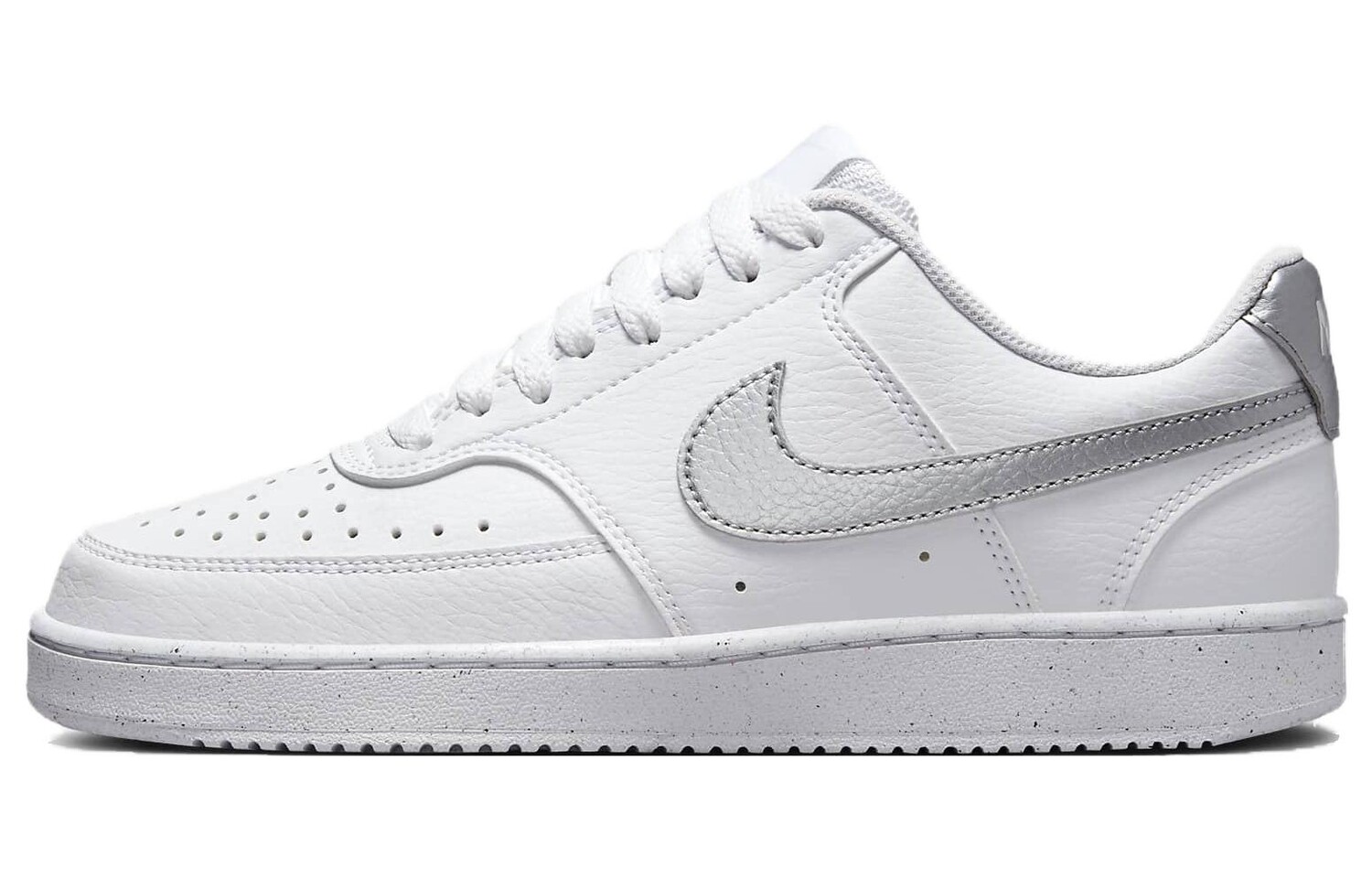 Женские кроссовки для скейтбординга Nike Court Vision 1, Белый/Серебристый