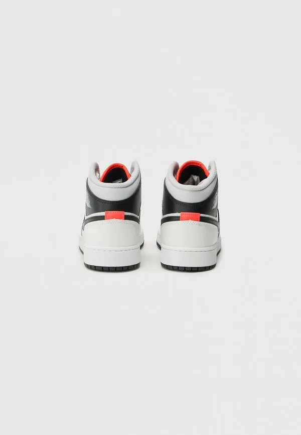 Кроссовки air jordan 1 mid унисекс Jordan, Summit White/Black/Infrared/Neutral Grey — фото 3