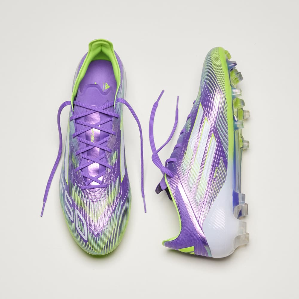 Бутсы Adidas F50 Elite Firm Ground Cleats, цвет Purple Rush/Cloud White/Lucid Lemon — фото 4